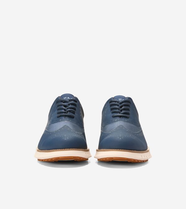 Cole Haan Men's ZERØGRAND Remastered No Sew Wingtip Waterproof Golf Shoes