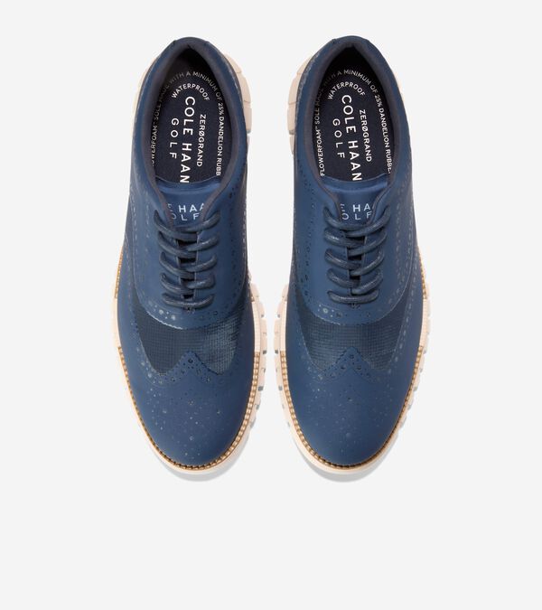 Cole Haan Men's ZERØGRAND Remastered No Sew Wingtip Waterproof Golf Shoes