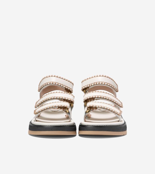 Cole Haan Women's Grandprø Daylin Wedge Triple Strap Sandals