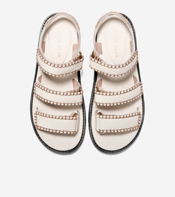 Cole Haan Women's Grandprø Daylin Wedge Triple Strap Sandals