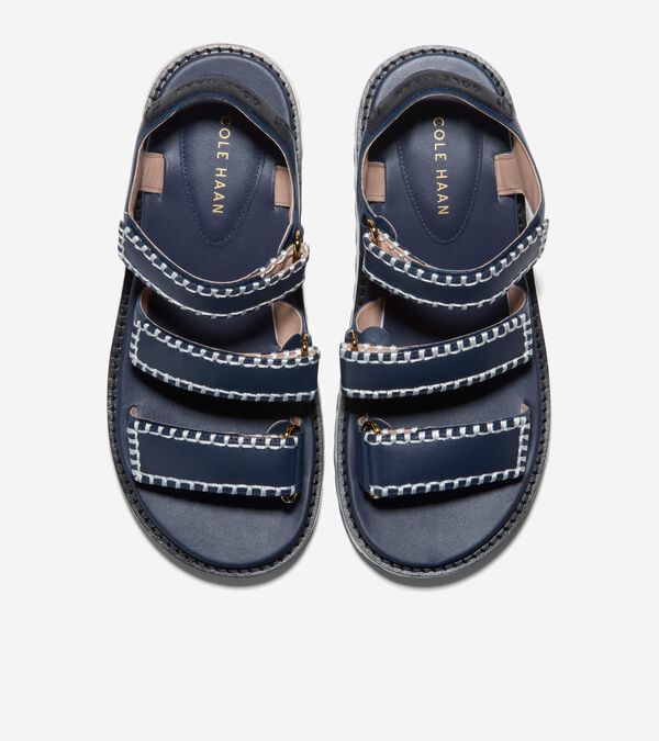 Cole Haan Women's Grandprø Daylin Wedge Triple Strap Sandals