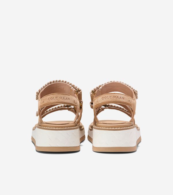 Cole Haan Women's Grandprø Daylin Wedge Triple Strap Sandals