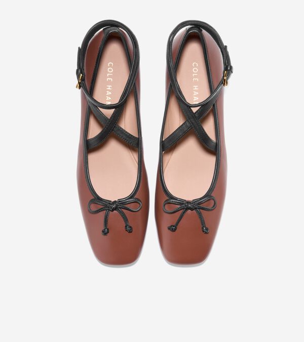 Cole Haan Women's Nicolette Ankle Strap Ballet Flats