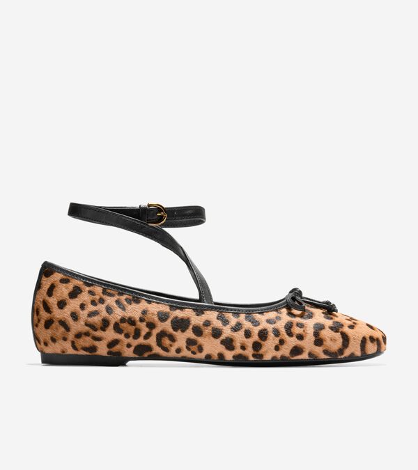 cole haan Women's Nicolette Ankle Strap Ballet Flats