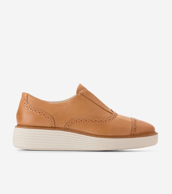 cole haan Women's ØriginalGrand Platform Slip-On Oxfords