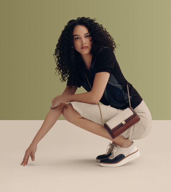 Cole Haan Women's ØriginalGrand Platform Wingtip Oxfords