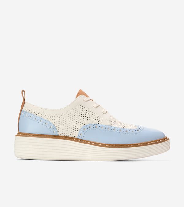 cole haan Women's ØriginalGrand Platform Wingtip Oxfords