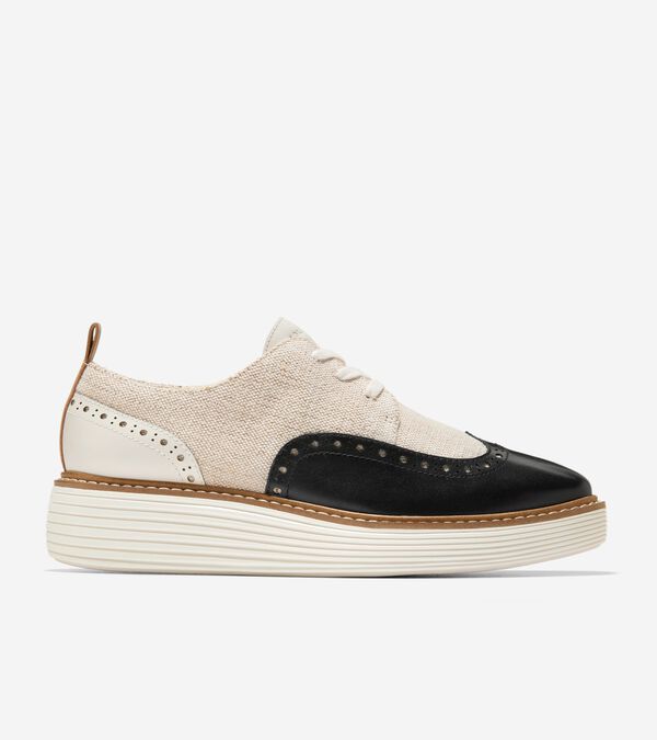 cole haan Women's ØriginalGrand Platform Wingtip Oxfords