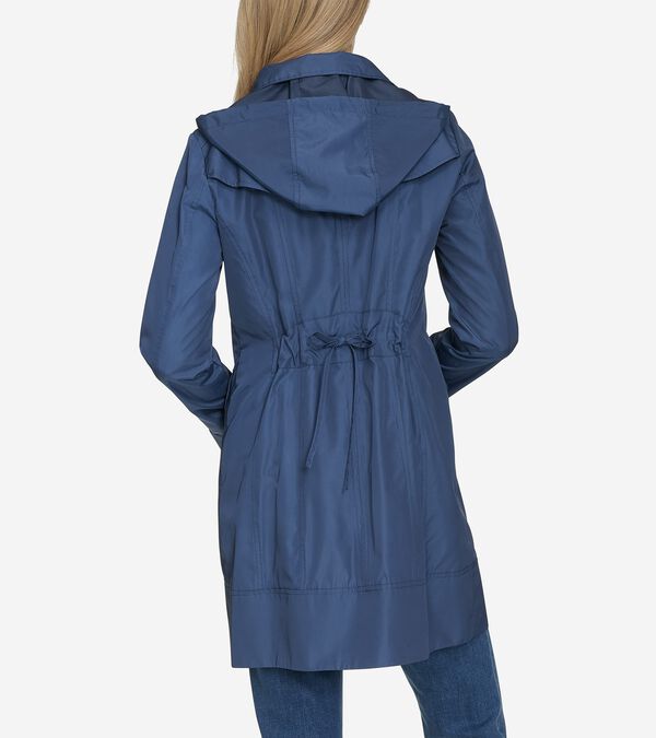 Cole Haan Women's Signature Packable Hooded Rain Jacket