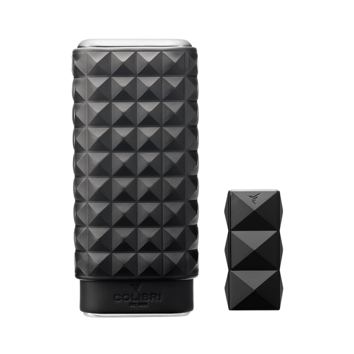 Colibri Quasar II + Quasar Triple Cigar Case Black