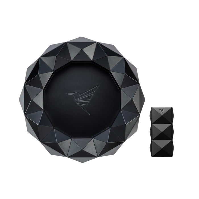 Colibri Quasar Round Ashtray + Quasar II Black