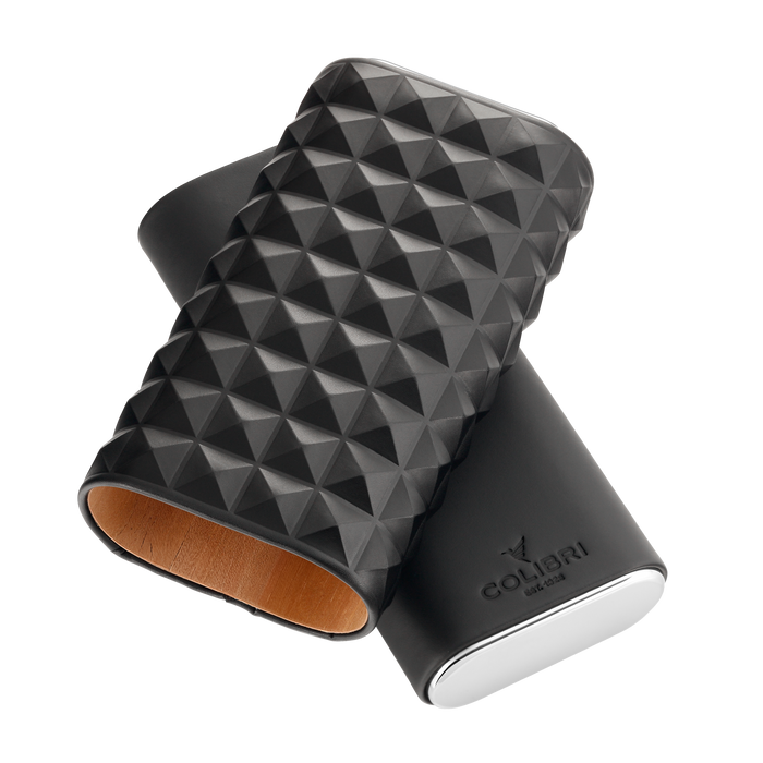 Colibri Quasar Triple Cigar Case Black