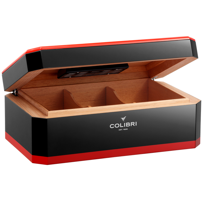Colibri Rally Humidor Black + Silver