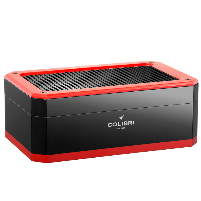 colibri Rally Humidor Black + Silver