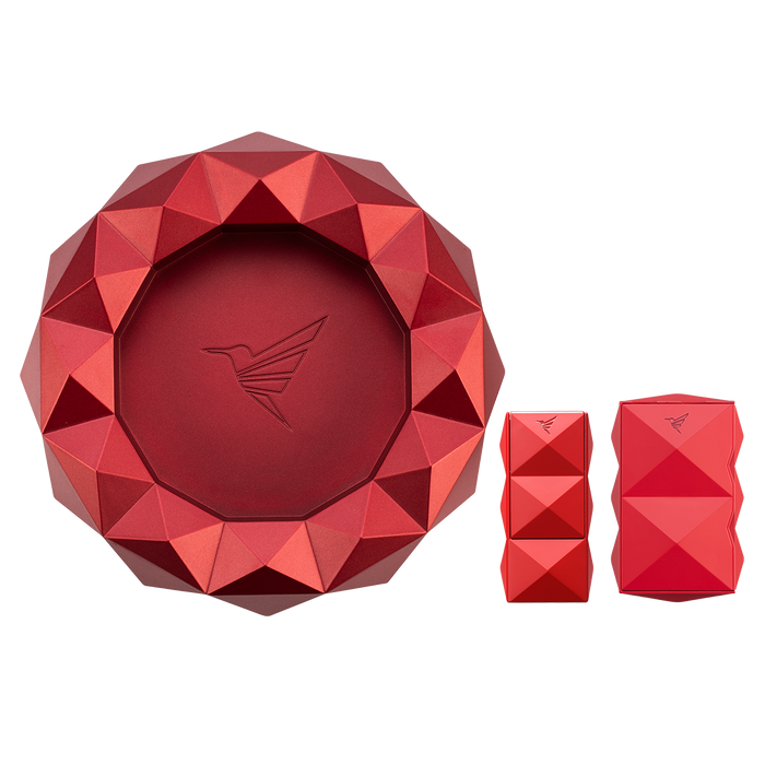 Colibri Quasar Round Ashtray + Quasar II + Quasar SV-Cut Black