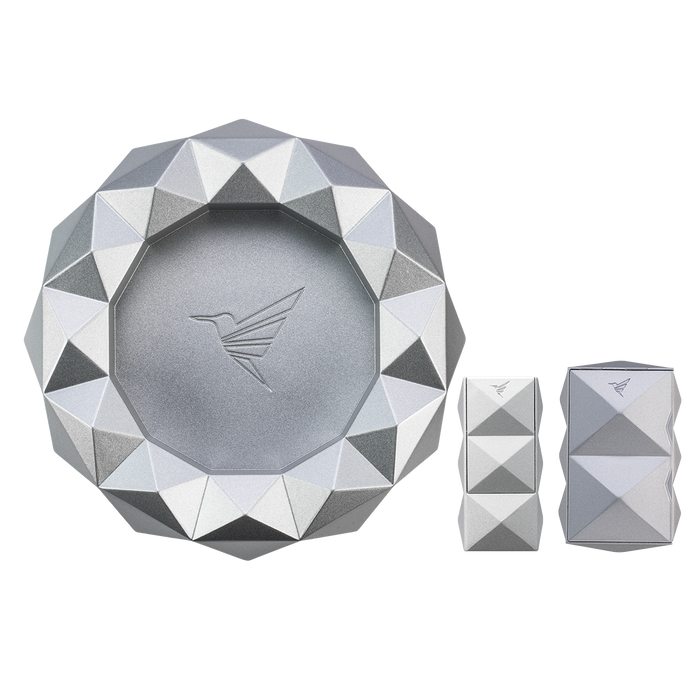 colibri Quasar Round Ashtray + Quasar II + Quasar SV-Cut Black