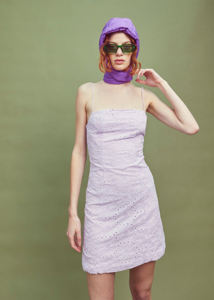 Collective The Label Abby Strappy Mini Dress - Lilac