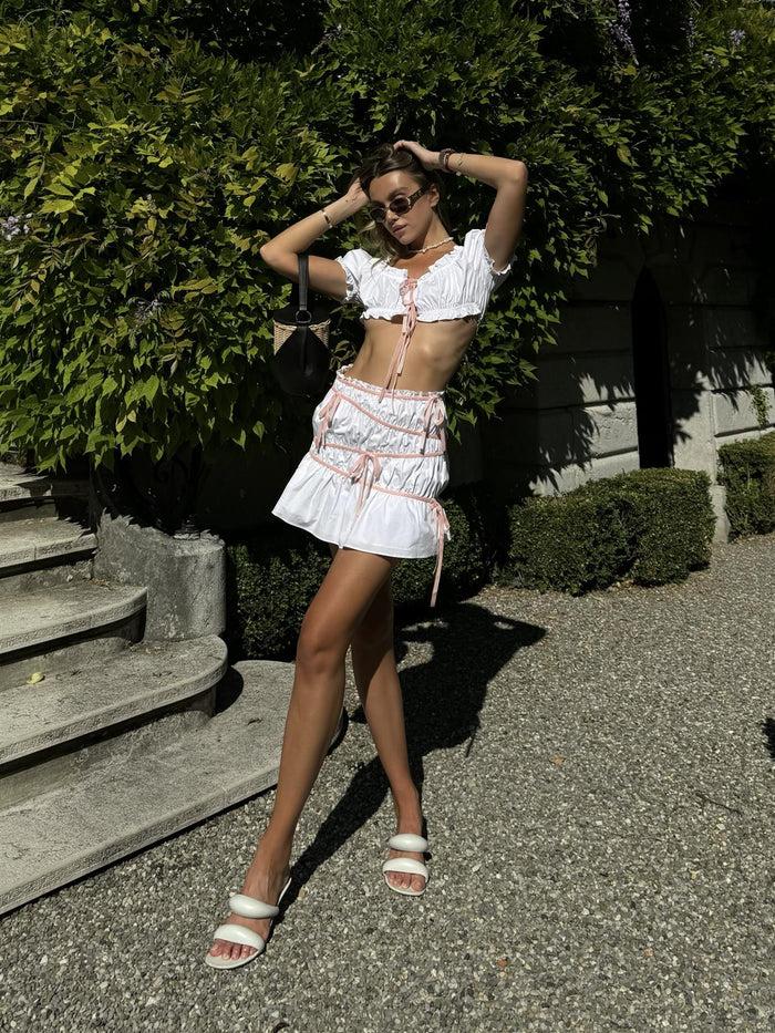 collective the label White Tutu Mini-Skirt