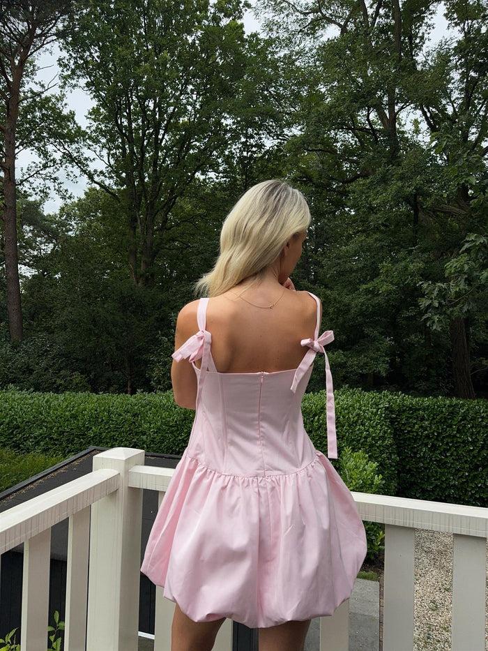 Collective The Label Light Pink Balloon Skirt Mini-Dress