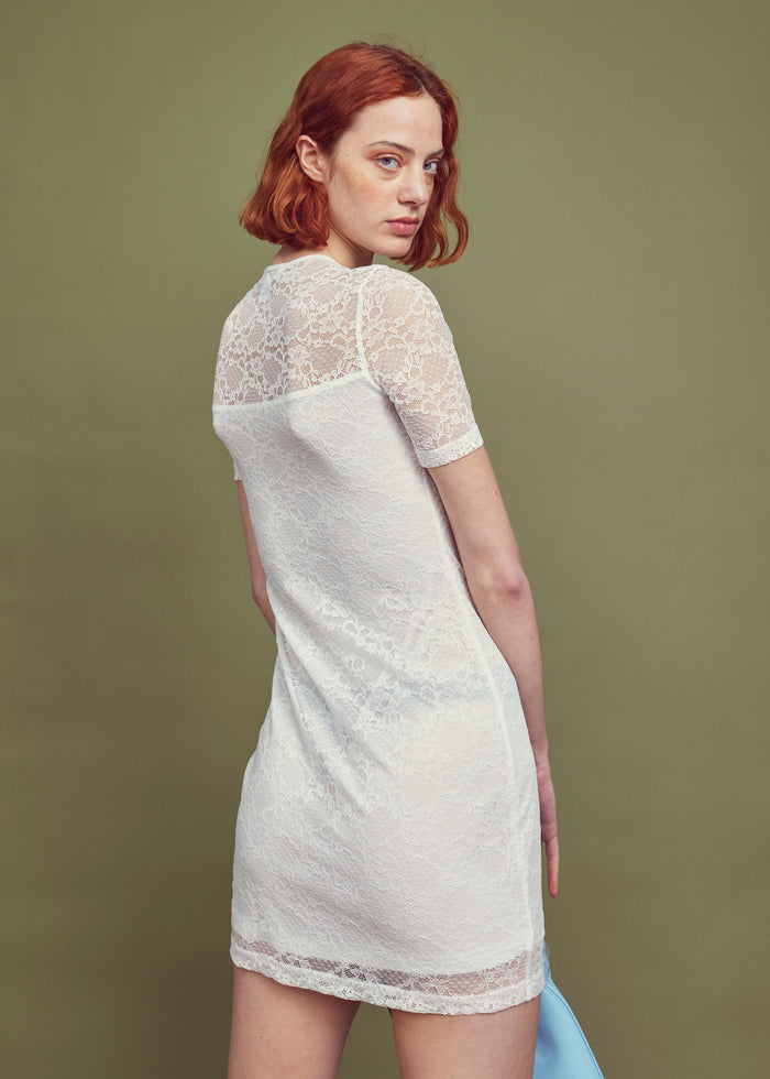 Collective The Label Petite Chloe Cut Out Mini Dress - White