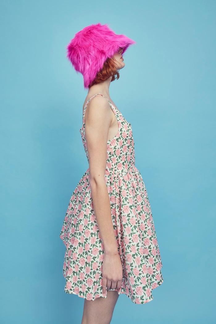 collective the label Petite Jamie Corset Mini Dress - Pink/Green