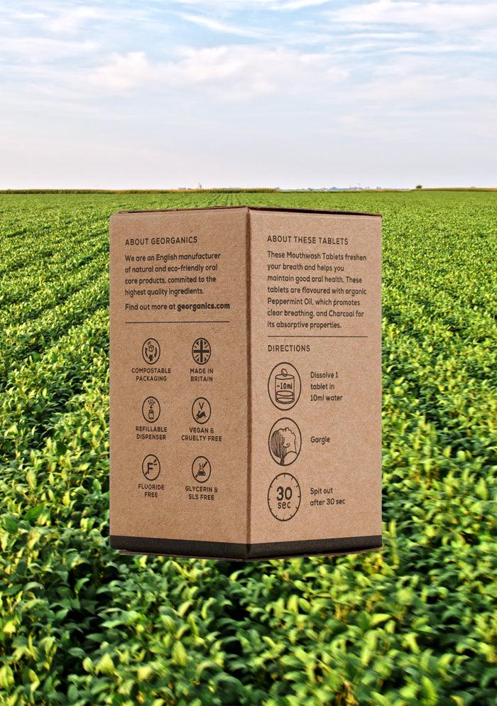 Collina Strada Activated Charcoal Mouthwash Tablets | Georganics