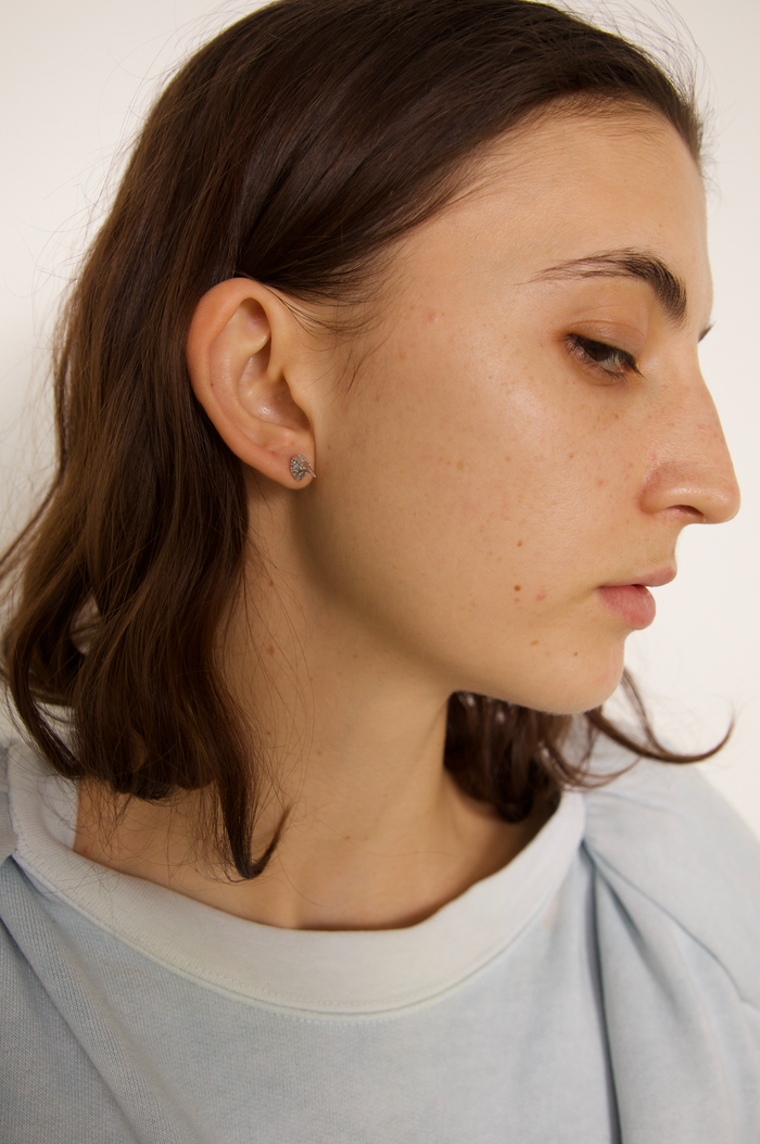 Collina Strada AMETHYST SOFT YELLOW RHINESTONE HORN STUDS