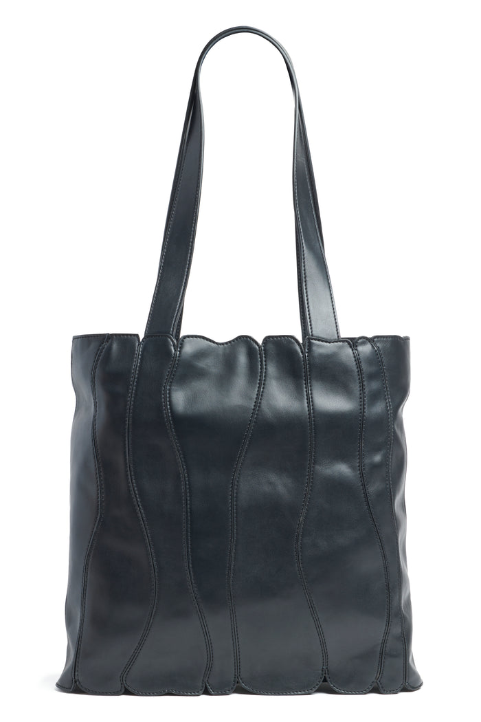 collina strada BLACK GRAPE FAUX LEATHER CATERPILLAR TOTE