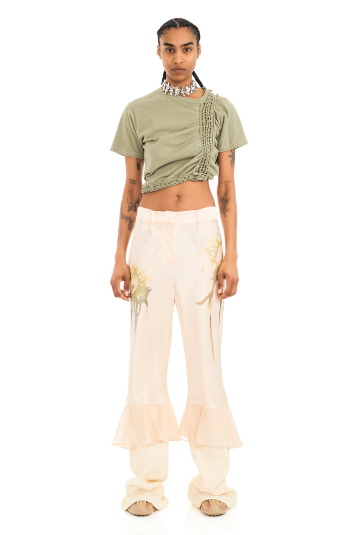 Collina Strada BUTTER FADED FLOWER GERANIUM TROUSER