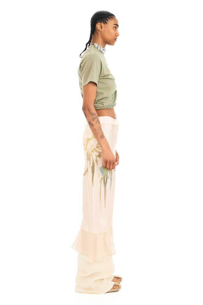 Collina Strada BUTTER FADED FLOWER GERANIUM TROUSER