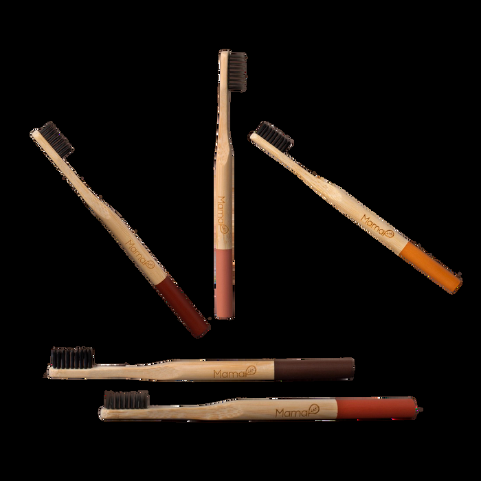 Collina Strada 5-pack Bamboo Toothbrush | MamaP
