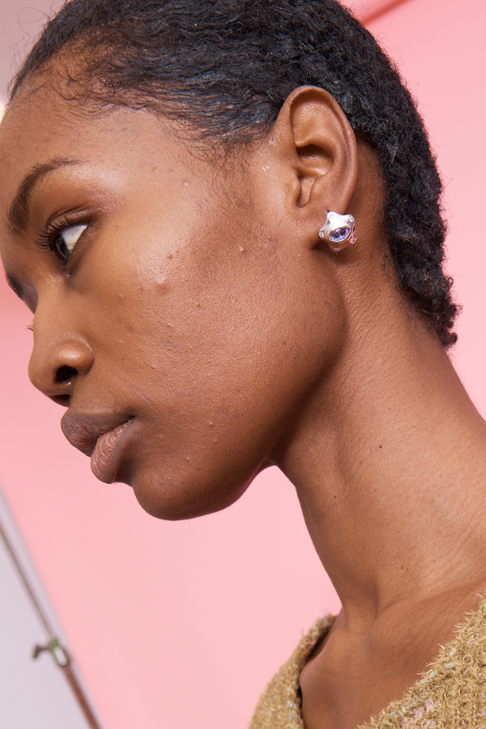 Collina Strada AMETHYST STARLET EARRINGS