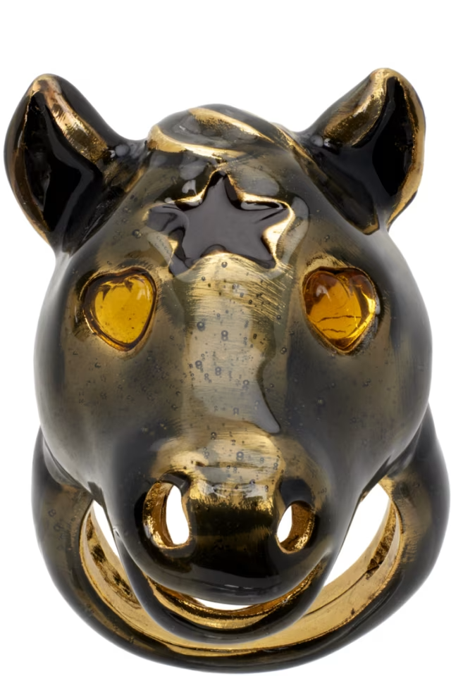 Collina Strada ANTIQUE GOLD BABY PONY RING