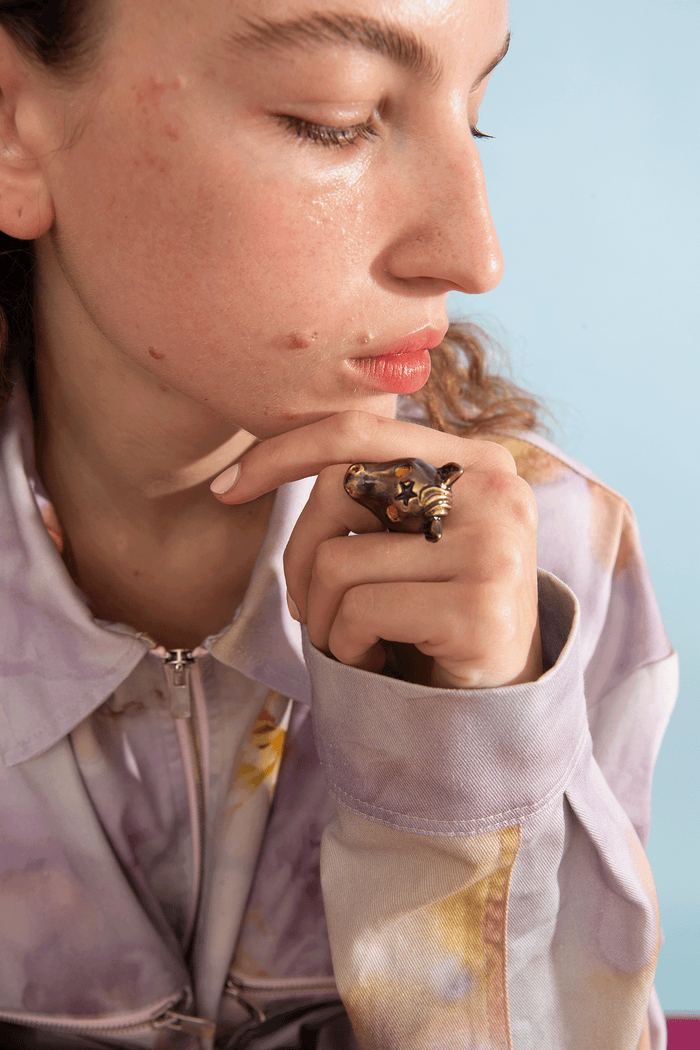 Collina Strada ANTIQUE GOLD BABY PONY RING