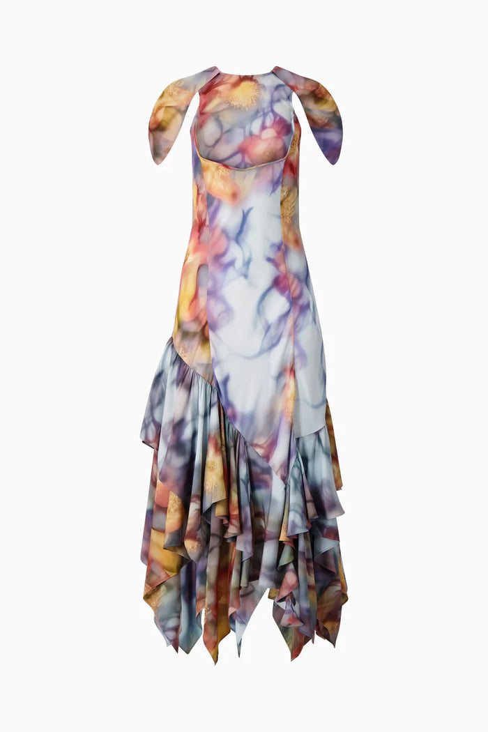 Collina Strada BARBED FLORAL HILLARY DRESS X SMALL