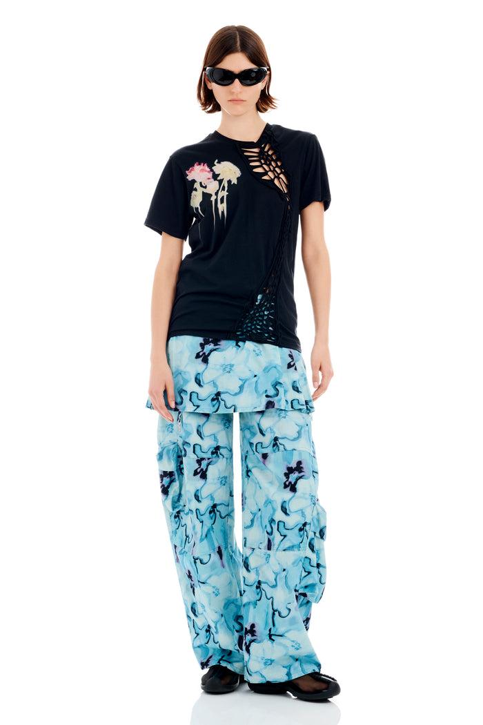 collina strada BLACK FLOWER DRIP TOSH TEE