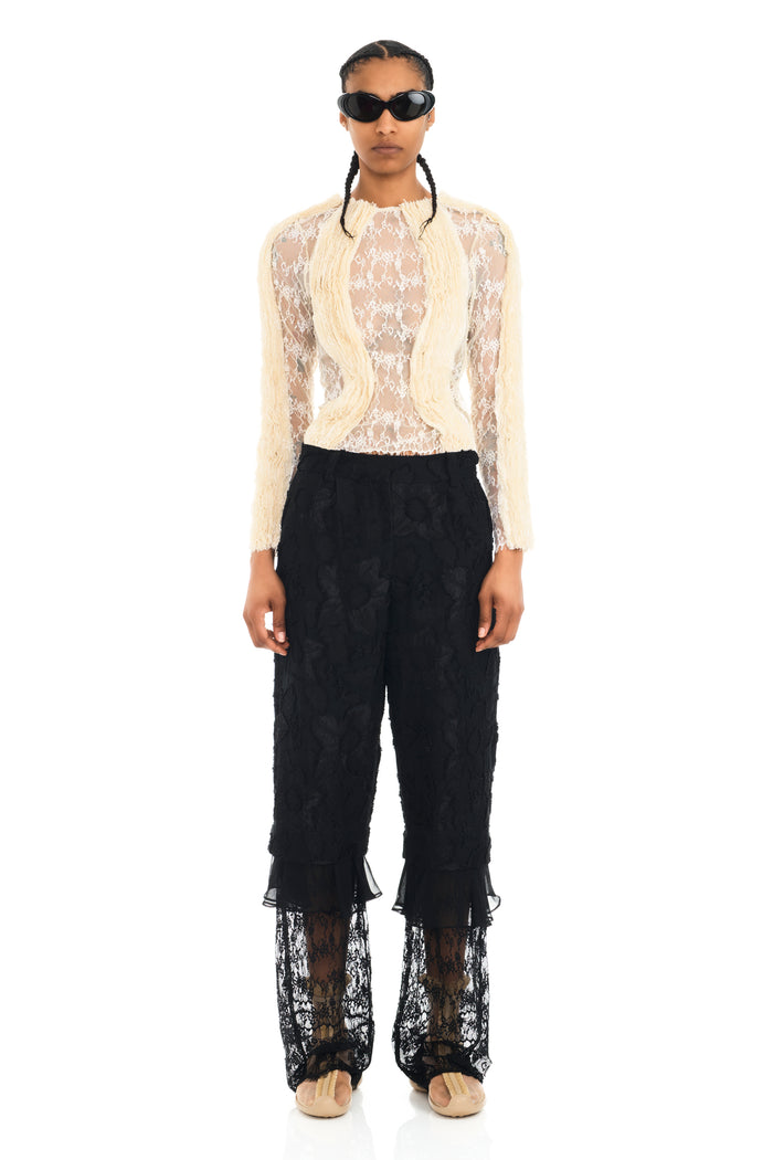 collina strada BLACK GERANIUM TROUSER