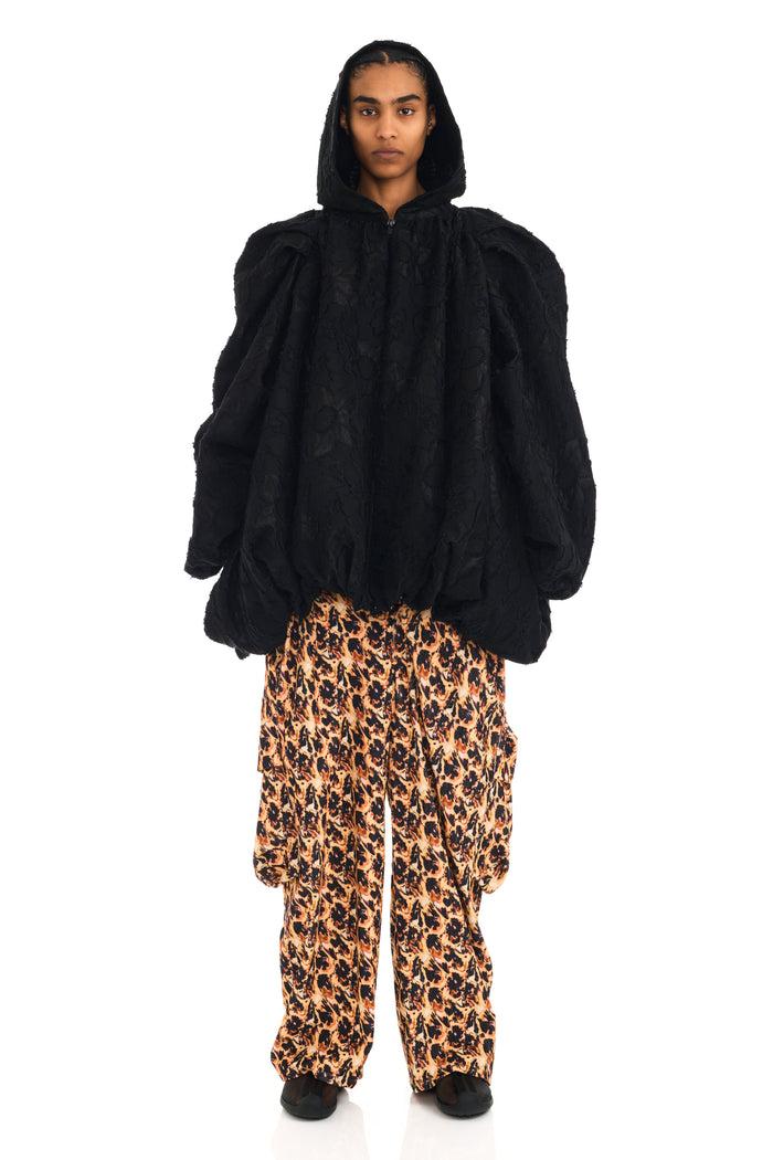 Collina Strada BLACK JACQUARD PILLOW COAT