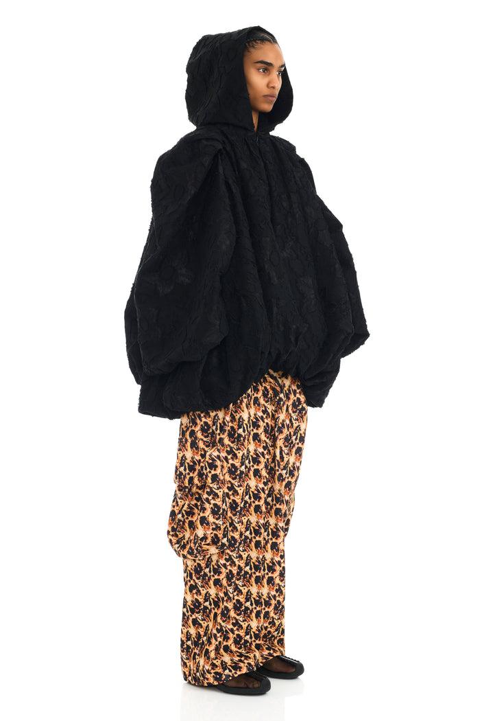 Collina Strada BLACK JACQUARD PILLOW COAT