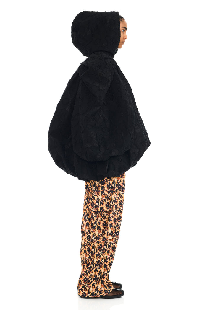 Collina Strada BLACK JACQUARD PILLOW COAT