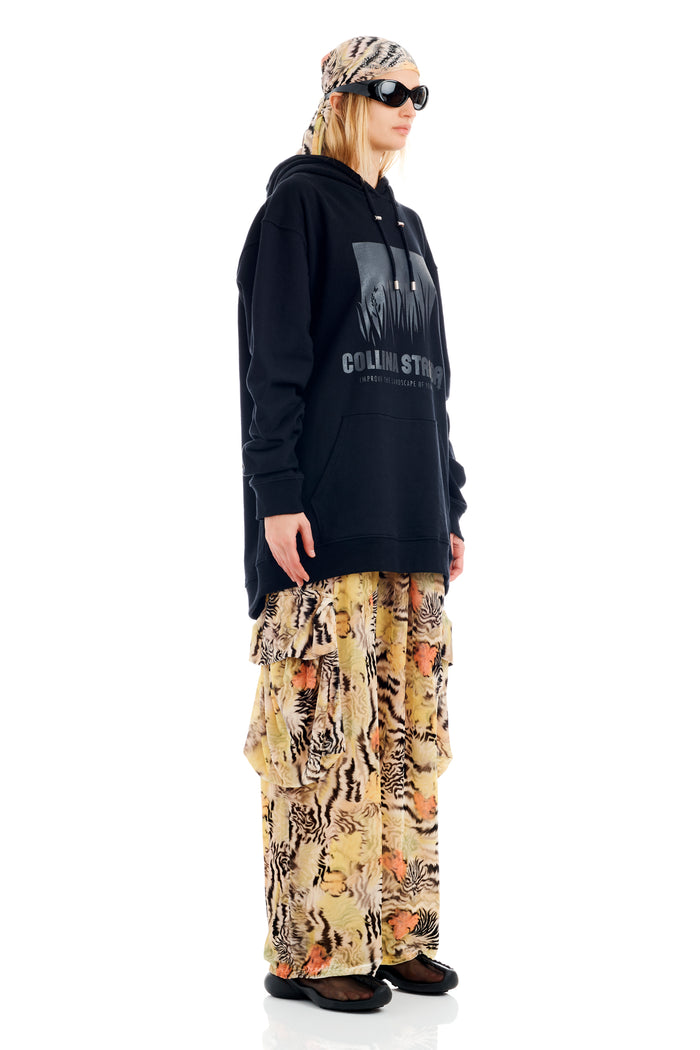 Collina Strada BLACK LANDSCAPE GRAPHIC HOODIE