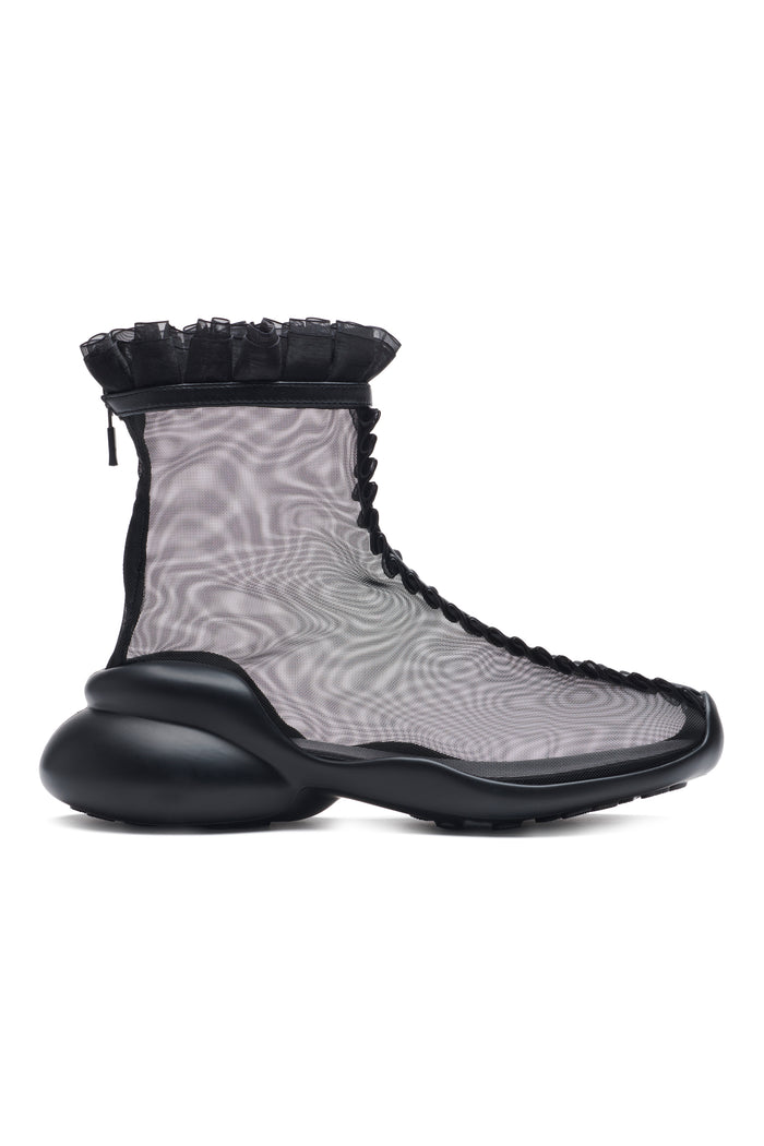 collina strada BLACK MESH RUFL BOOTS