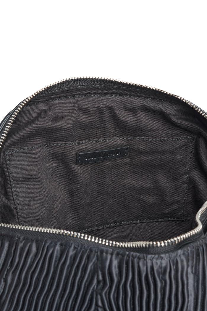 Collina Strada BLACK PLEATED CATERPILLAR BAG