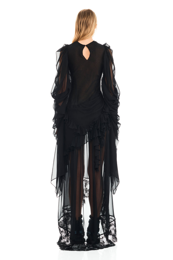 Collina Strada BLACK SIMONE ANGELICA DRESS