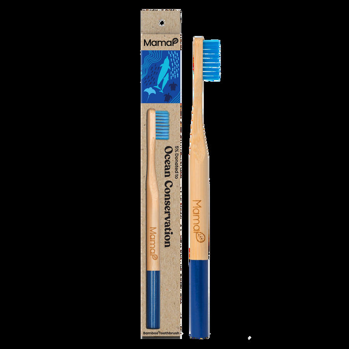 Collina Strada Blue Bamboo Toothbrush | MamaP
