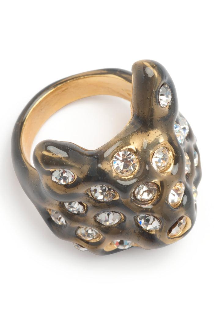 Collina Strada BRONZE PUFFY BUNNY RING