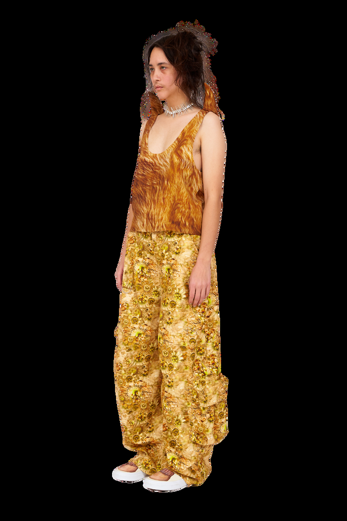 Collina Strada BROWN FUR HORN TANK SMALL