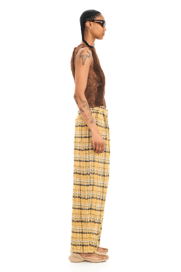 Collina Strada BROWN WAVY DANDELION TANK