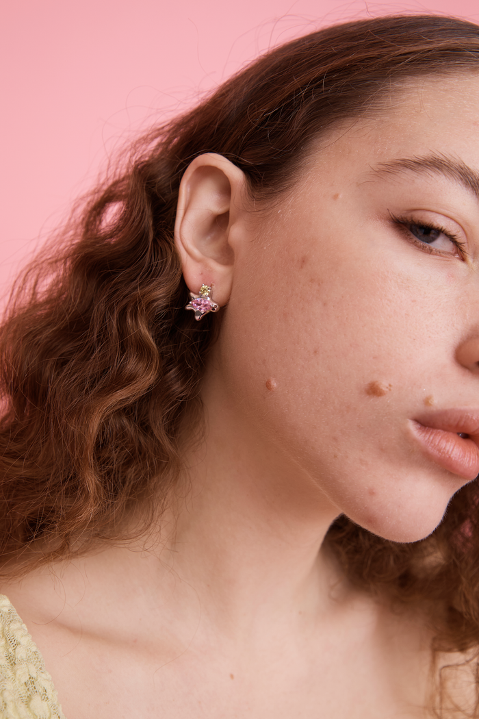 Collina Strada CANARY SOFT PINK STELLA STUDS