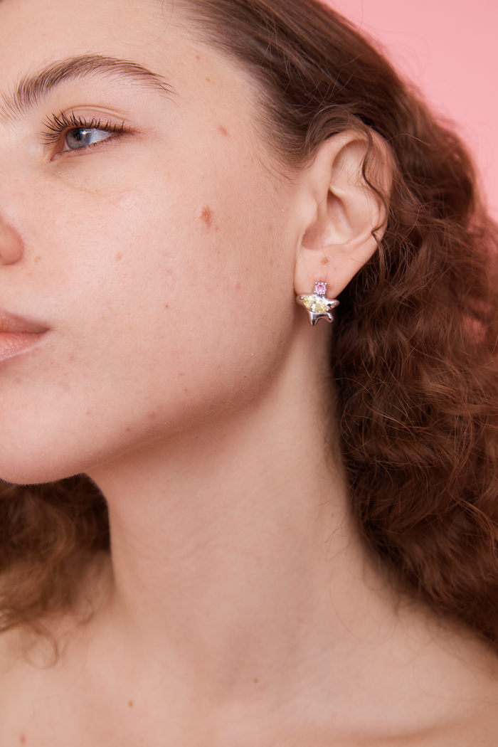Collina Strada CANARY SOFT PINK STELLA STUDS